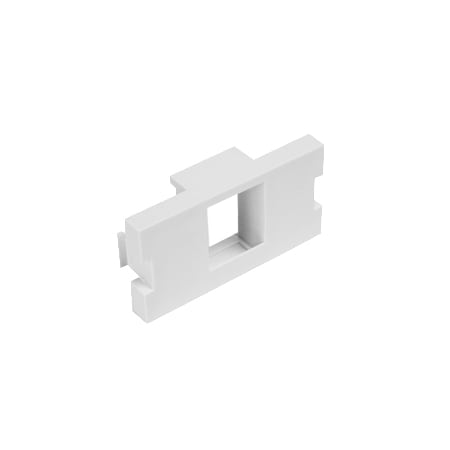 Leviton 1-Port Insert, Quickport Mos 1 Unit, White 289763